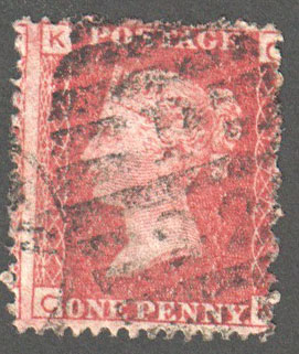 Great Britain Scott 33 Used Plate 177 - CK - Click Image to Close